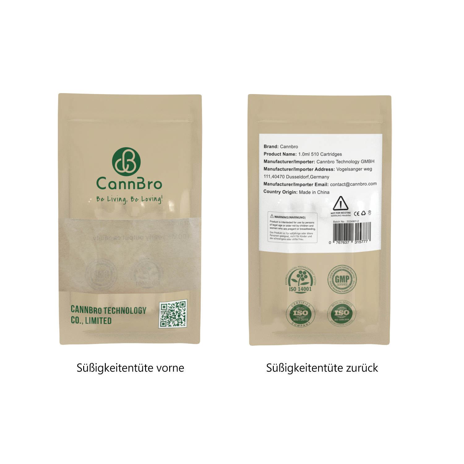 CannBro Golden 510 Cartridges-Limited special edition