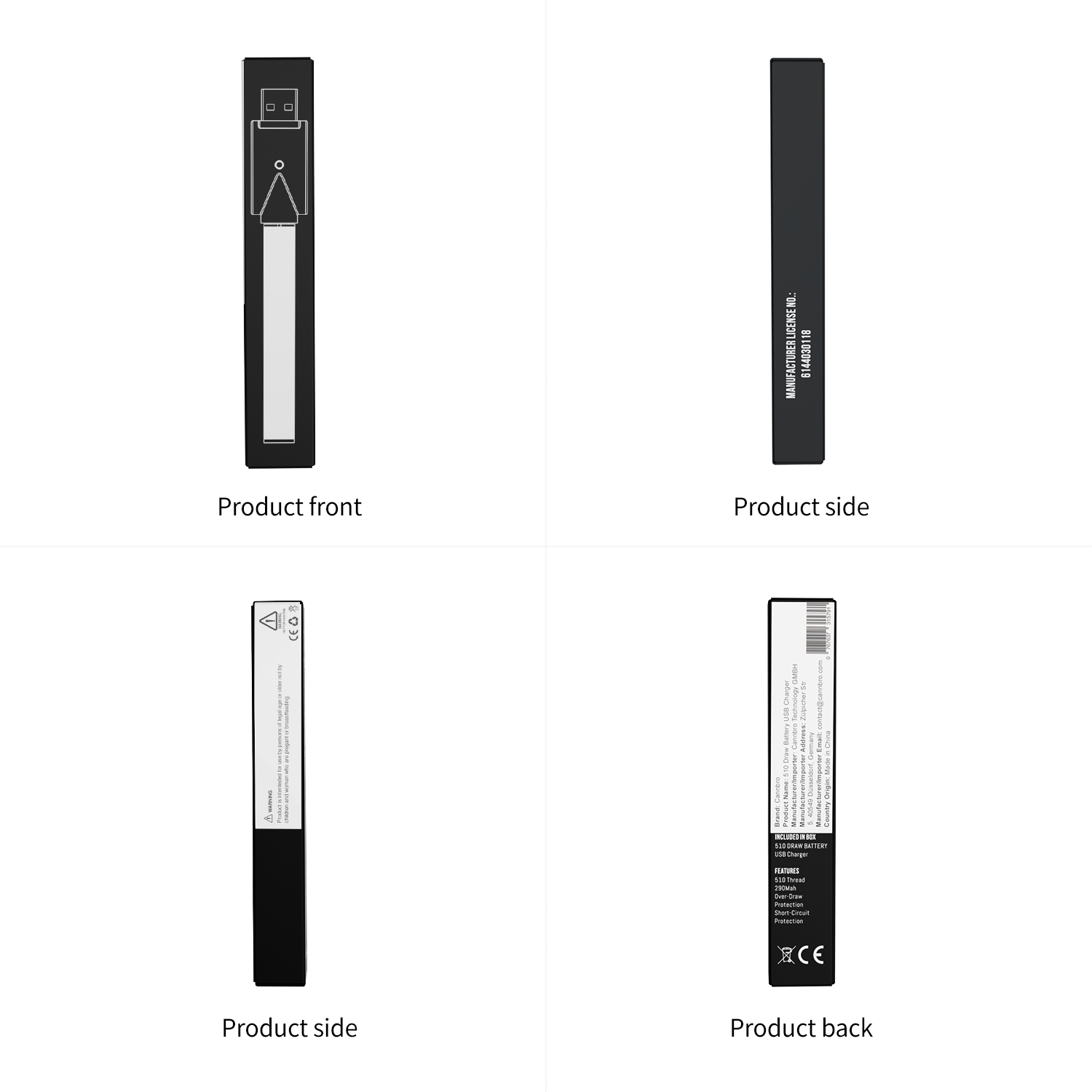 CannBro 510 Draw Activated Vape Battery