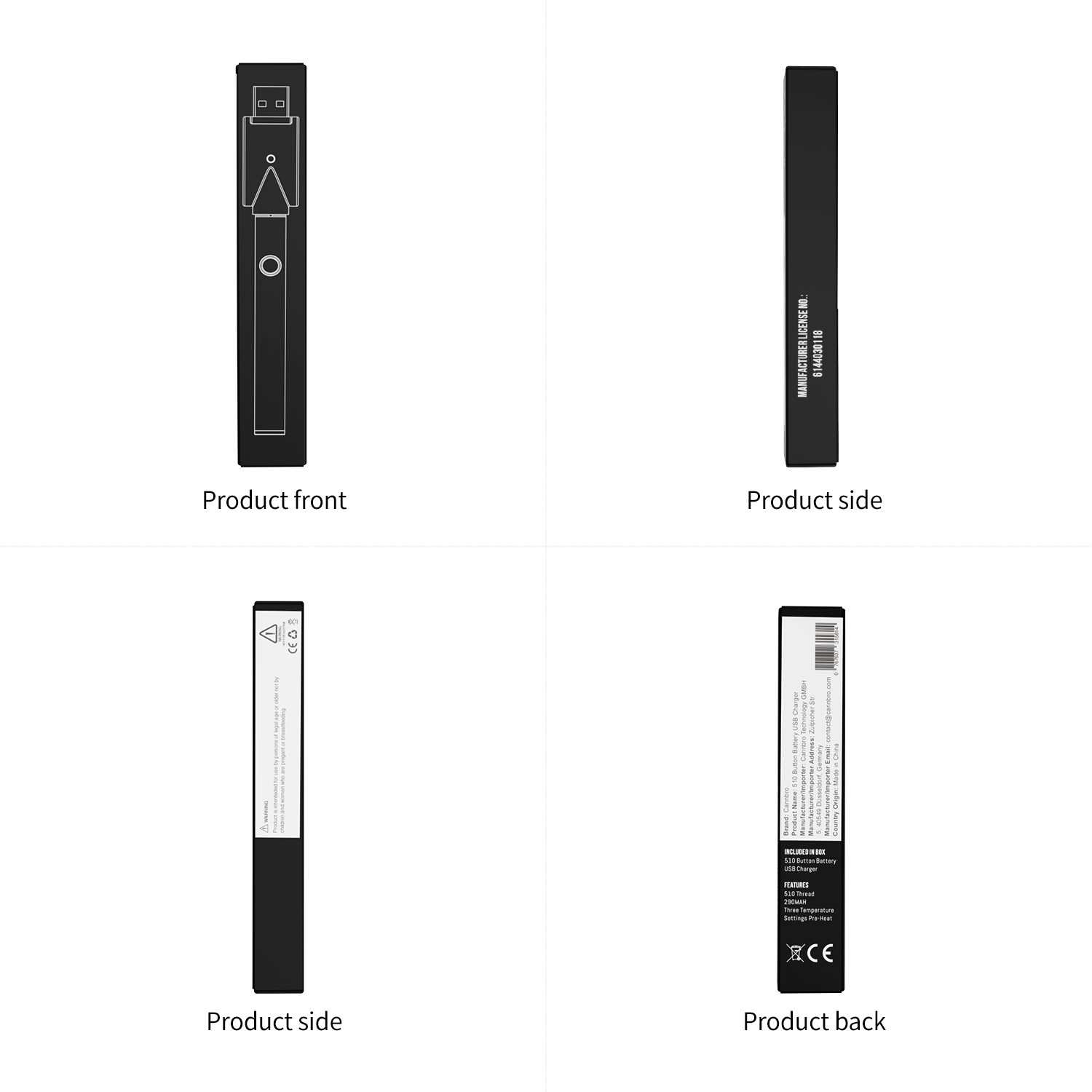 CannBro 510 Button Battery