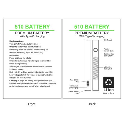 CannBro 510 Knopfbatterie