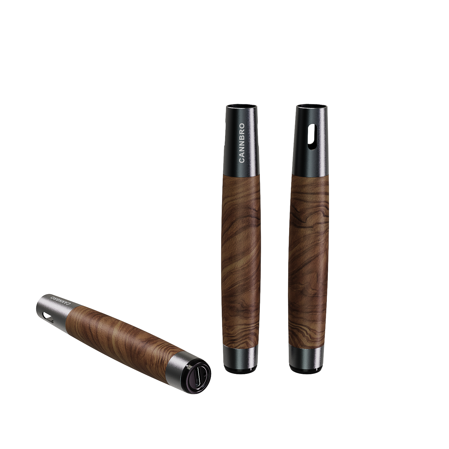 CannBro 510 Wood Design Draw Activated Vape Battery