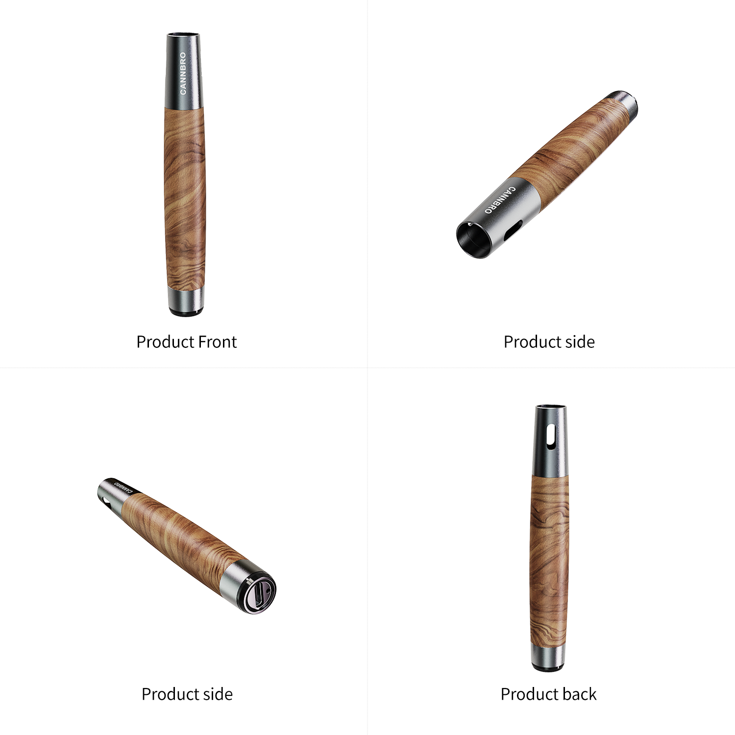 CannBro 510 Wood Design Draw Activated Vape Battery